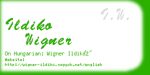 ildiko wigner business card